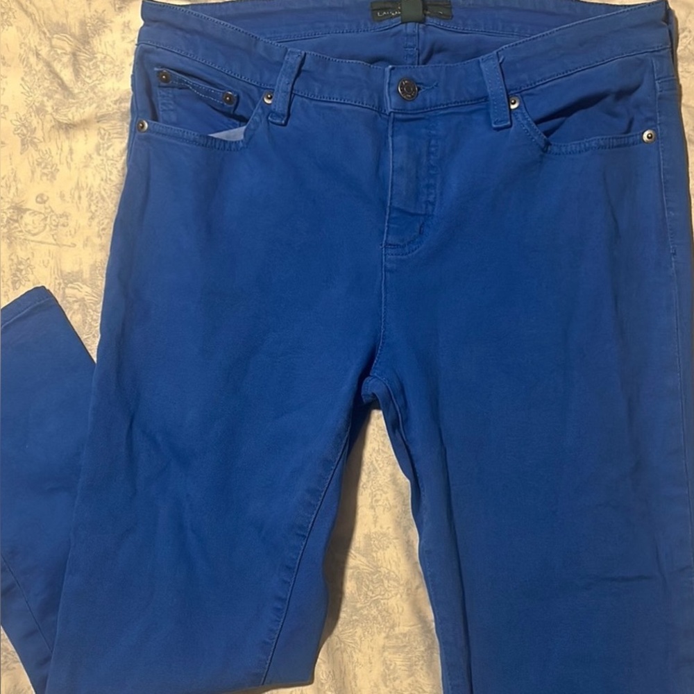 Bright Midnight Blue Lauren Jeans Co Denim Jeans Vintage excellent condition - Picture 11 of 11